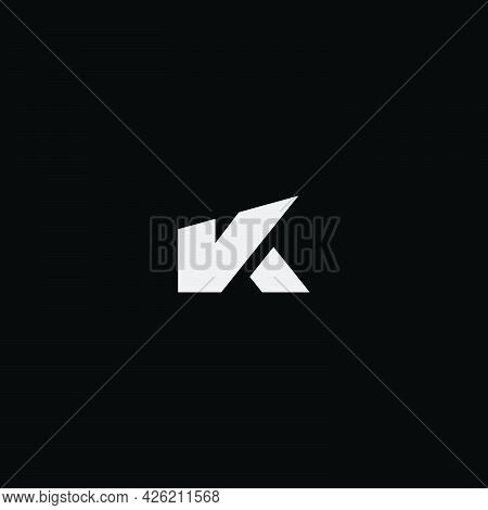 The Initials K Logo Is Simple And Modern...