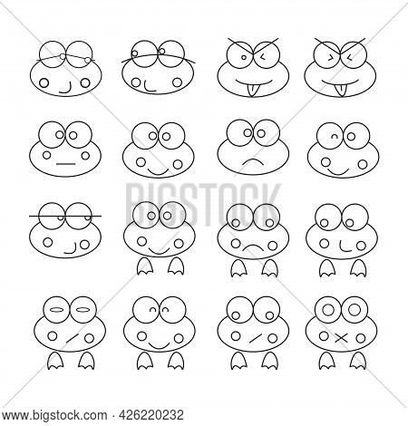 Frog Icon Vector. Frog Icon Design Can Be Used For Icon Logos, Applications And Others