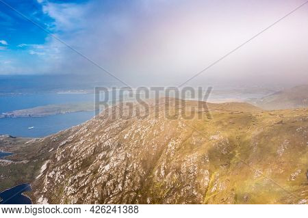 Aerial View Of Slieve Tooey By Ardara In County Donegal - Ireland