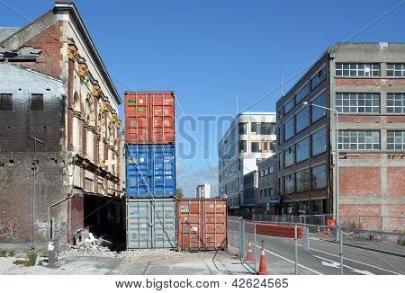Tuam Street Christchurch, Yeni Zelanda ayakta son binalar