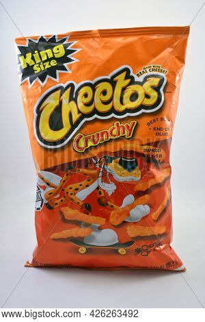 Manila, Ph - July 7 - Cheetos Crunchy King Size Pack On July 7, 2021 In Manila, Philippines.