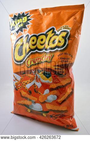 Manila, Ph - July 7 - Cheetos Crunchy King Size Pack On July 7, 2021 In Manila, Philippines.