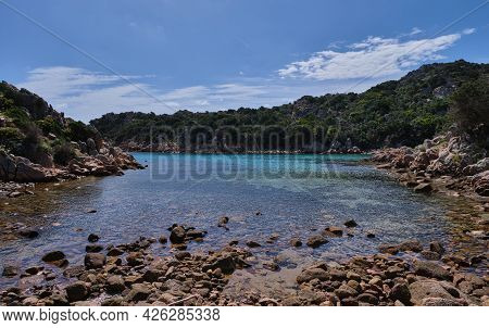 Cala Brigantina Beach, Little Cove In Caprera Island, Sardinia