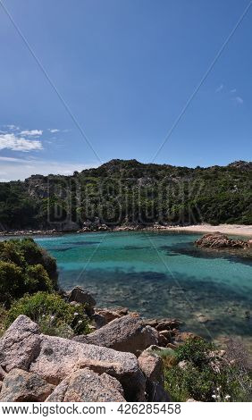 Cala Brigantina Beach, Little Cove In Caprera Island, Sardinia