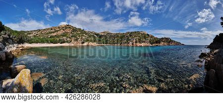 Cala Brigantina Beach, Little Cove In Caprera Island, Sardinia