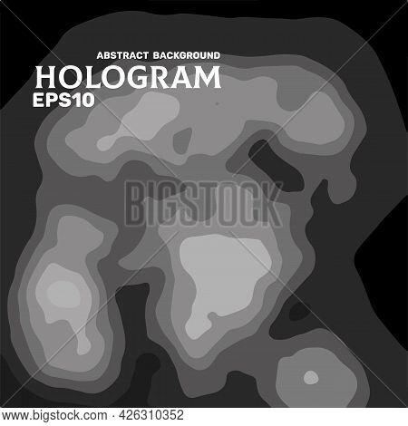 Modern Abstract Colorful Background Similar To The Image Of A Thermal Imager, Scanner, Tomograph, Et