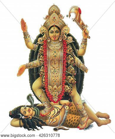 Hindu Festival Ma Kali, Goddess Dugra High Resolution Photokolkata, West Bengal, India