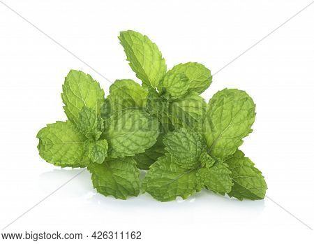 A Peppermint Isolated On A White Background