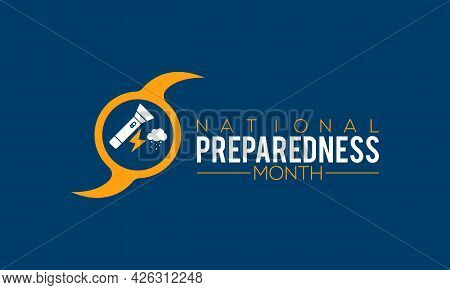 National Preparedness Month (npm) Vector Banner, Poster, Card, Background Design. Observed On Septem