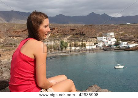 Kvindelige rejsende i Tenerife