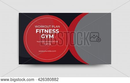 Video Thumbnail For Fitness, Gym Or Workout Channel And Web Banner Template. Thumbnails For Social M