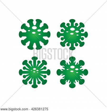 Covid-19. Coronavirus 2019-ncov Vector Illustration. Corona Virus Icon. Corona Icon Line Art. Black 