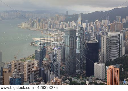 The Central Panoramic View In Hong Kong Island 11 Jue 2021