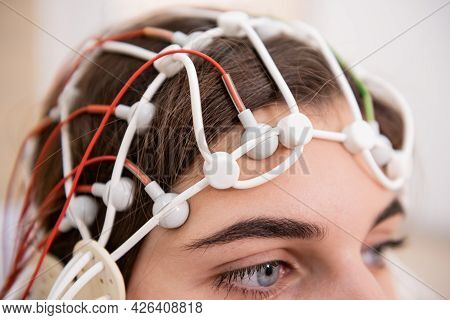 Patient Brain Testing Using Encephalography At Medical Center