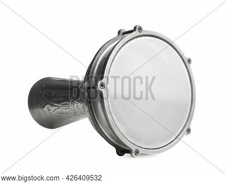 Goblet Hand Drum Isolated On White. Percussion Musical Instrument