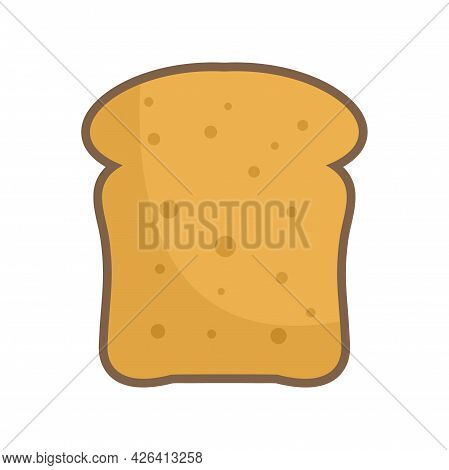 French Toast Icon. Flat Illustration Of French Toast Vector Icon Isolated On White Background