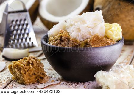 Grated Coconut Candy From Brazil, Called 