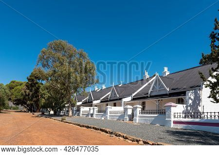 Matjiesfontein, South Africa - April 20, 2021: A Street Scene, With Buildings, In Matjiesfontein In 