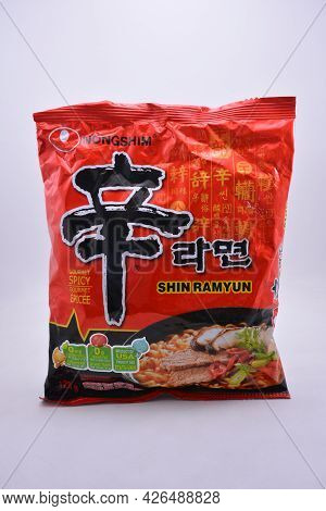 Manila, Ph - July 9 - Nongshim Shin Ramyun On July 9, 2021 In Manila, Philippines.