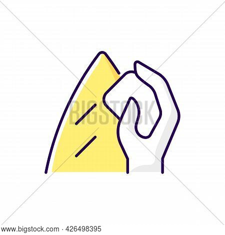 Surfboard Wax Rgb Color Icon. Isolated Vector Illustration. Surfwax For Applying To Board Deck. Prov