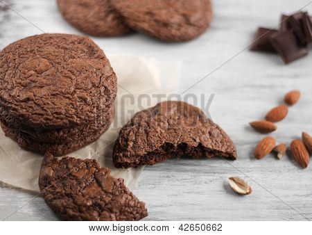 Chocolate chip cookies med nötter