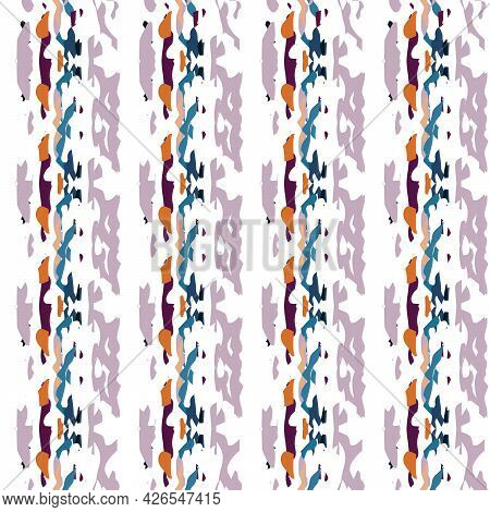 Tie Dye, Batik. Hand Drawn, Paint Texture Seamless Pattern. Ethnic Surface. Hand Drawn Painted. Bord