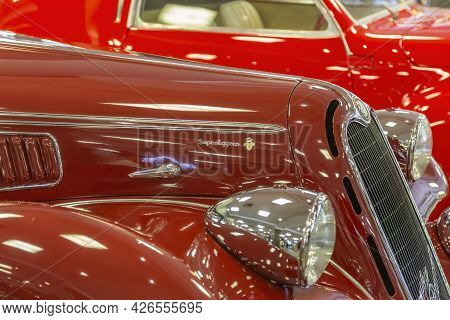 Rare Retro Automobile Of The Past Century In The Vehicle Museum