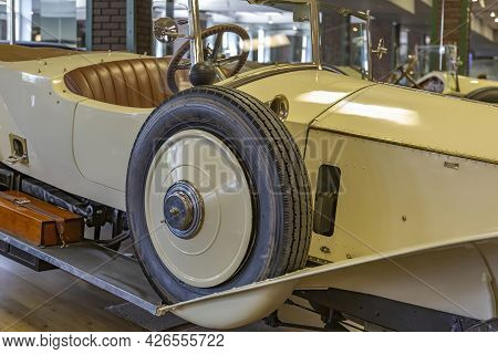 Rare Retro Automobile Of The Past Century In The Vehicle Museum