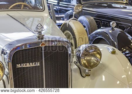 Rare Retro Automobile Of The Past Century In The Vehicle Museum
