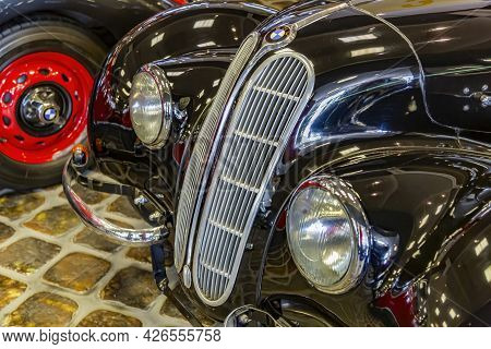 Rare Retro Automobile Of The Past Century In The Vehicle Museum