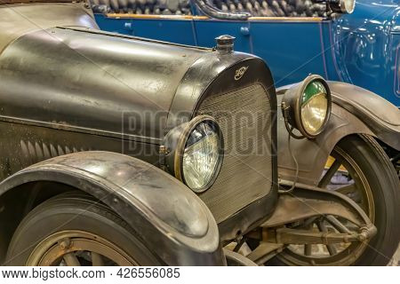 Rare Retro Automobile Of The Past Century In The Vehicle Museum