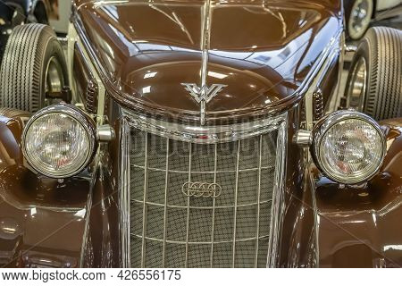 Rare Retro Automobile Of The Past Century In The Vehicle Museum