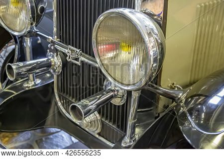 Rare Retro Automobile Of The Past Century In The Vehicle Museum