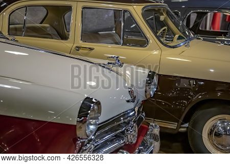 Rare Retro Automobile Of The Past Century In The Vehicle Museum
