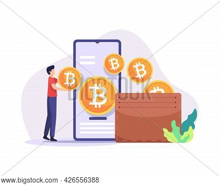 Bitcoin Wallet Illustration