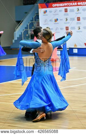 Orenburg, Russia - November 02-03, 2019: Girl And Boy Dancing