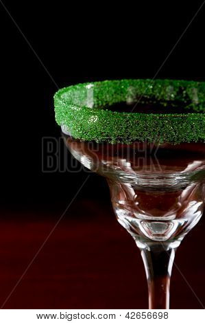 Vihreä suola Rim Margarita-lasi