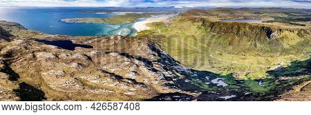 Aerial View Of Slieve Tooey By Ardara In County Donegal - Ireland