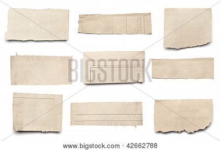 White News Paper Ripped