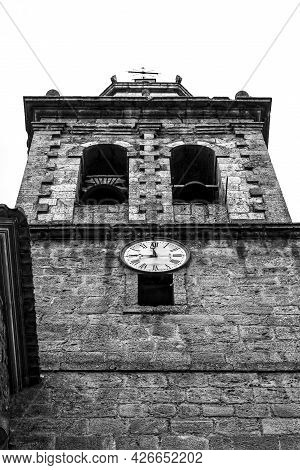 San Juan Bautista Church In Casas Ibanez Village In Castilla La Mancha, Spain. Baroque Style Constru
