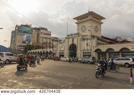 Ho Chi Minh, Vietnam - Oct 17, 2019 : Cho Ben Thanh Or Ben Thanh Market In Ho Chi Minh City, Vietnam