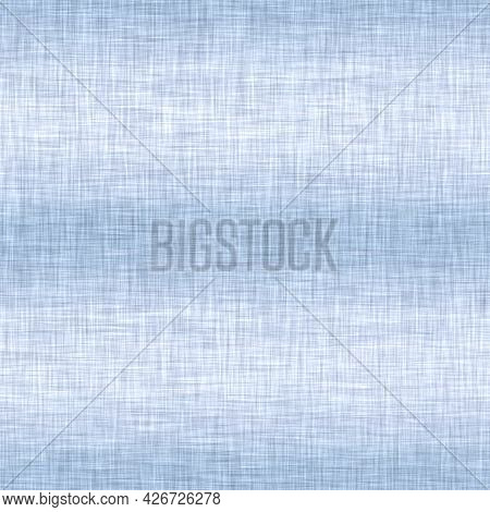 Classic Blue Woven Stripe Masculine Shirt Fabric Texture. Navy Space Dyed Marled Melange Background.