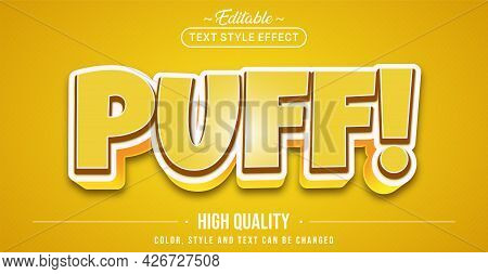 Editable Text Style Effect With Fun Colorful Text Element. Graphic Design Element.