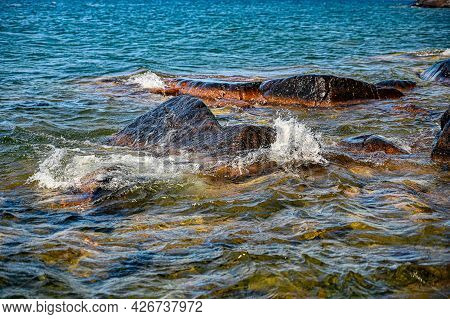 Lake Vattern On A Warm Summers Day
