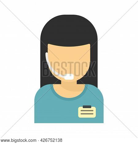 Warehouse Call Center Icon. Flat Illustration Of Warehouse Call Center Vector Icon Isolated On White