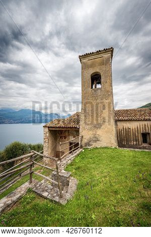 Small Church Of San Antonio Abate (saint Anthony Abbot) In Romanesque Style, Xiii-xiv Century, Blaza