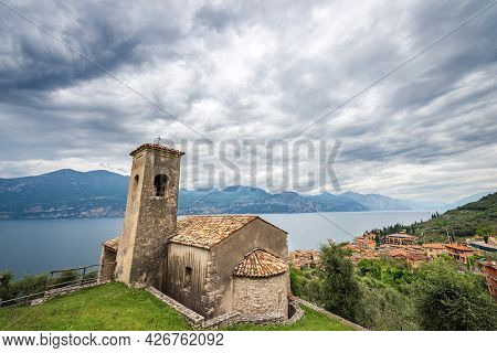 Small Church Of San Antonio Abate (saint Anthony Abbot) In Romanesque Style, Xiii-xiv Century, Biaza