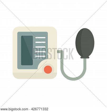 Pulse Measurement Device Icon. Flat Illustration Of Pulse Measurement Device Vector Icon Isolated On