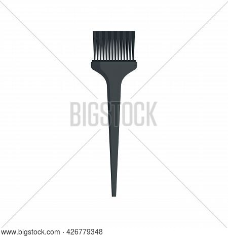 Salon Brush Hair Dye Icon. Flat Illustration Of Salon Brush Hair Dye Vector Icon Isolated On White B