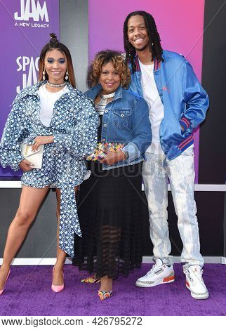 LOS ANGELES - JUL 12: Juel Taylor arrives for the 'Space Jam: A New Legacy' World Premiere on July 12, 2021 in Los Angeles, CA